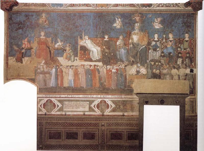 Ambrogio Lorenzetti Allegory of Good Government oil painting image